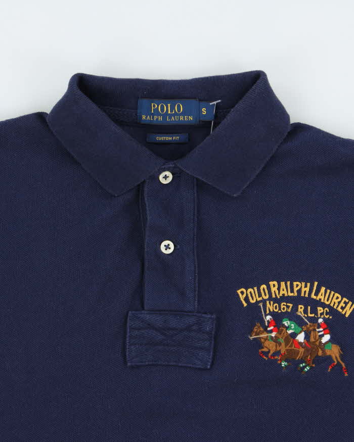 Vintage Polo Ralph Lauren Triple Pony 67 R.L. P.C #3 Custom Fit Short Sleeve Polo Shirt - S