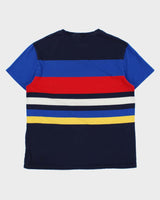 Vintage Polo Ralph Lauren Striped Classic Fit Crest Pocket T-Shirt - L
