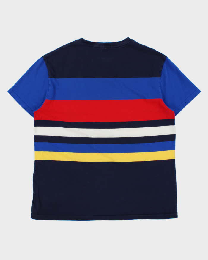 Vintage Polo Ralph Lauren Striped Classic Fit Crest Pocket T-Shirt - L