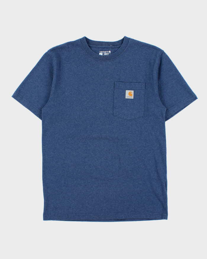 Vintage Carhartt Marl Heavyweight Loose Fit Crewneck Pocket T-Shirt - S