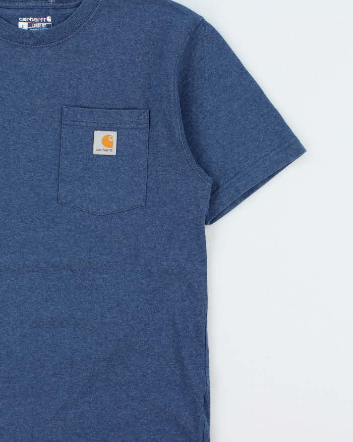 Vintage Carhartt Marl Heavyweight Loose Fit Crewneck Pocket T-Shirt - S