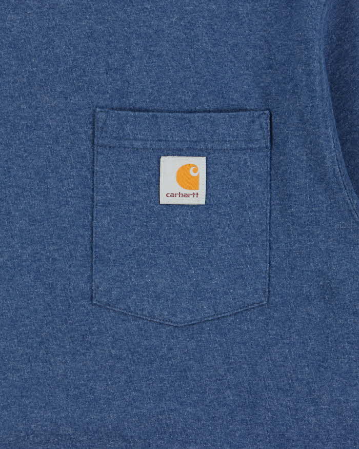 Vintage Carhartt Marl Heavyweight Loose Fit Crewneck Pocket T-Shirt - S
