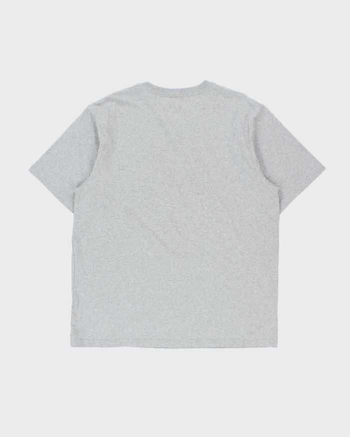 Vintage Carhartt Marl Grey Heavyweight Cloud Logo Loose Fit Crewneck T-Shirt - L