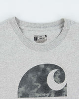 Vintage Carhartt Marl Grey Heavyweight Cloud Logo Loose Fit Crewneck T-Shirt - L