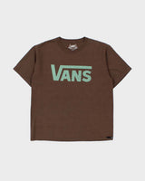 Vintage Vans Classic Logo Heavyweight Marl Brown Crewneck T-Shirt - XL