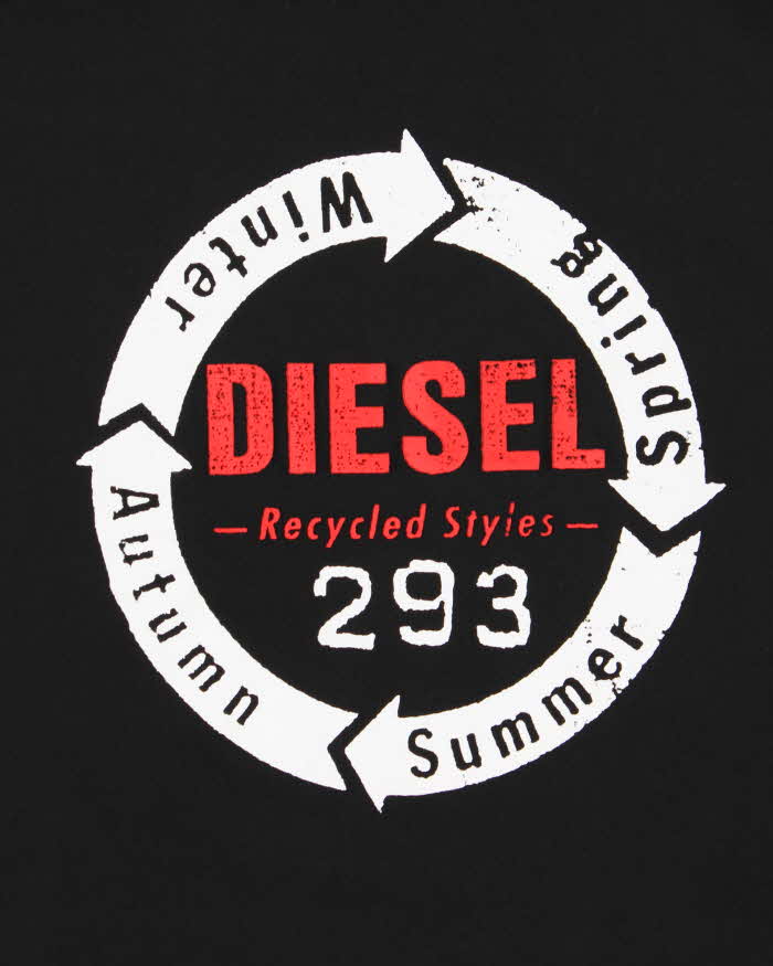 Vintage Diesel 293 Seasons Recycled Styles Crewneck T-Shirt - S