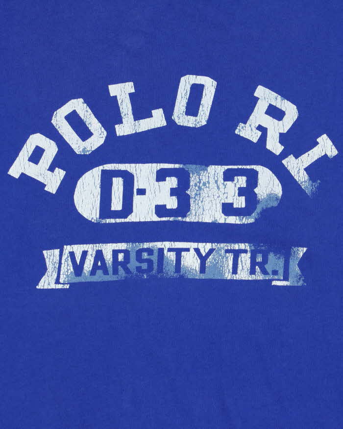 Vintage Polo Ralph Lauren Varsity TR. Custom Fit Crewneck T-Shirt - XL
