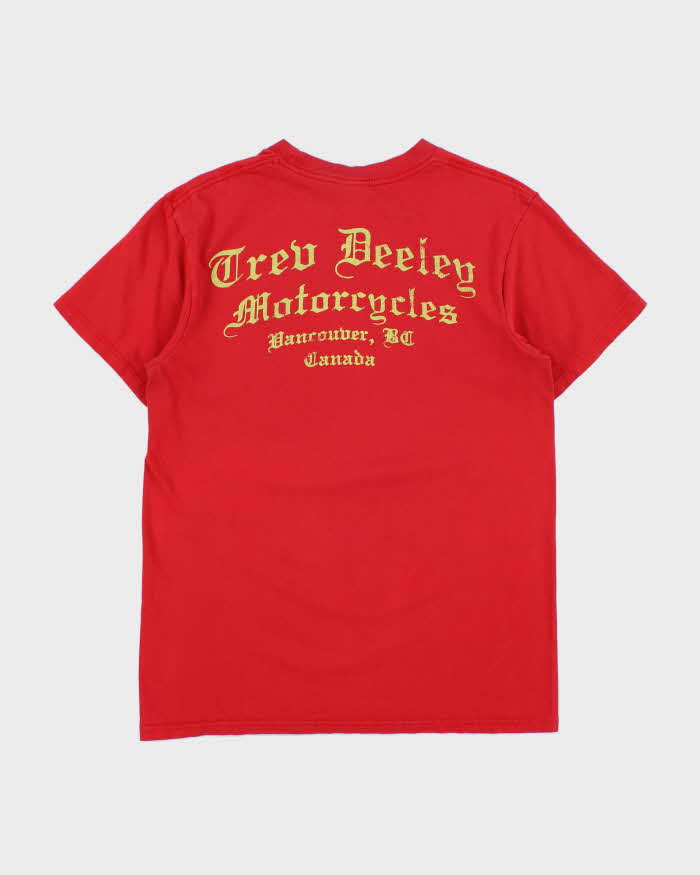 Vintage Harley Davidson Trev Deeley Vancouver Heavyweight Crewneck T-Shirt - M