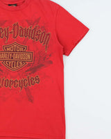 Vintage Harley Davidson Trev Deeley Vancouver Heavyweight Crewneck T-Shirt - M