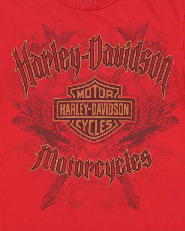 Vintage Harley Davidson Trev Deeley Vancouver Heavyweight Crewneck T-Shirt - M