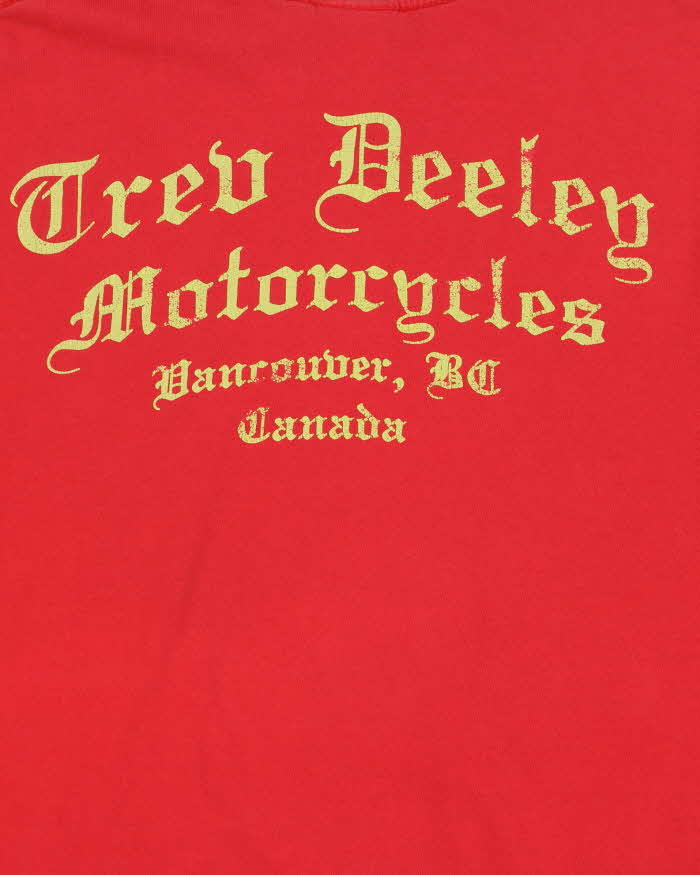 Vintage Harley Davidson Trev Deeley Vancouver Heavyweight Crewneck T-Shirt - M