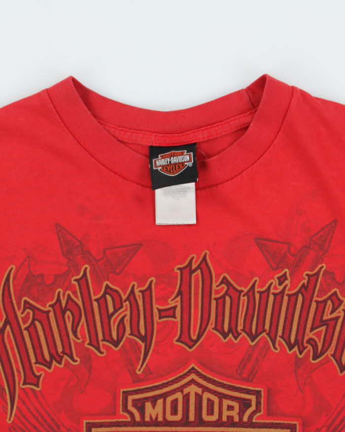 Vintage Harley Davidson Trev Deeley Vancouver Heavyweight Crewneck T-Shirt - M
