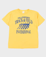 Vintage 1980s YellowKnife Track &amp; Field Invitational Single Stitch Crewneck T-Shirt - L