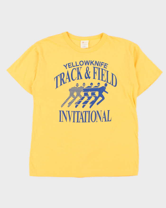 Vintage 1980s YellowKnife Track & Field Invitational Single Stitch Crewneck T-Shirt - L