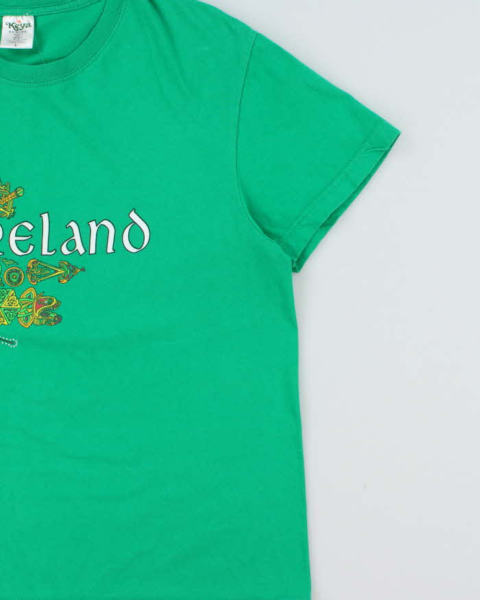 Vintage Y2K 00s Ireland Novelty Super Fit Ringspun Crewneck T-Shirt - L