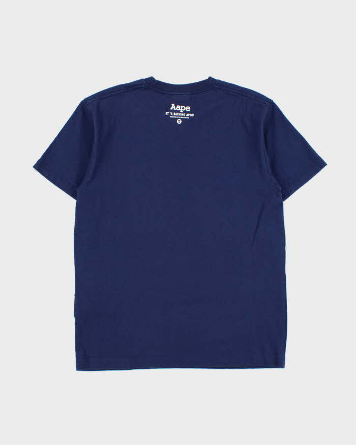 Vintage Aape By A Bathing Ape Ice Camo Heavyweight Crewneck T-Shirt - M