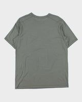 2023 Arc'teryx 'Ionia Arc'word Logo' Khaki Merino Wool Fairtrade Crewneck Hiking T-Shirt - L