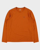 2020 Arc'teryx Burnt Orange 'Remige' Long Sleeve Crewneck Hiking T-Shirt - L