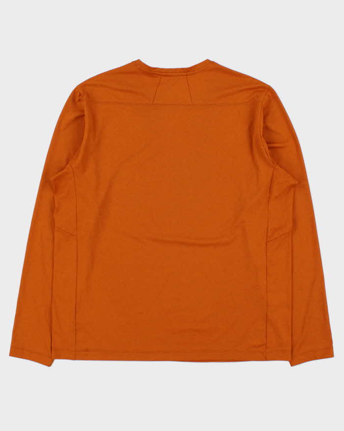 2020 Arc'teryx Burnt Orange 'Remige' Long Sleeve Crewneck Hiking T-Shirt - L