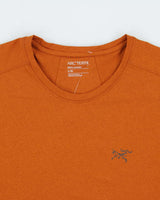 2020 Arc'teryx Burnt Orange 'Remige' Long Sleeve Crewneck Hiking T-Shirt - L