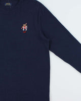 Vintage Polo Bear Ralph Lauren Ski Long Sleeve Waffle T-Shirt - XL