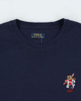 Vintage Polo Bear Ralph Lauren Ski Long Sleeve Waffle T-Shirt - XL