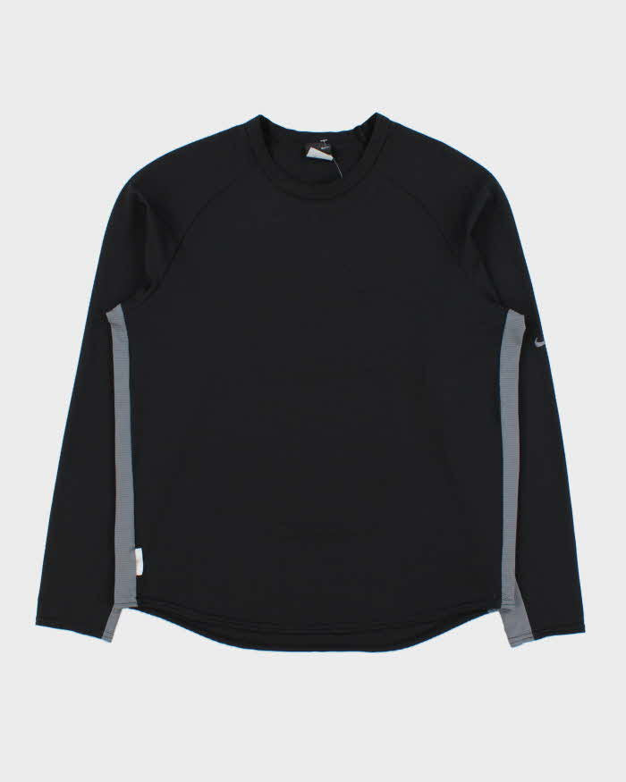 Vintage Y2K 00s Nike Sphere Dry Long Sleeve Crewneck Waffle T-Shirt - M