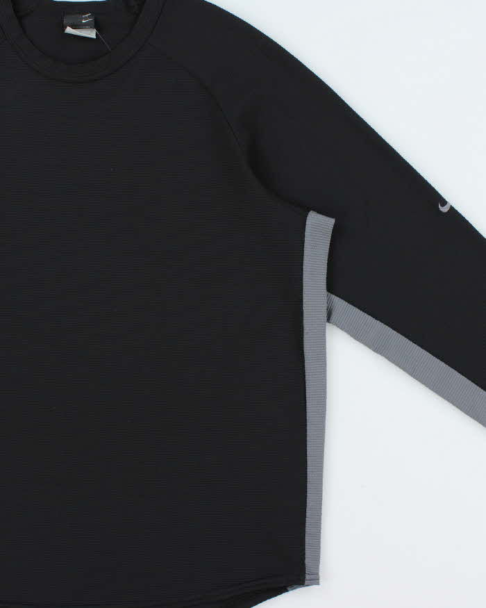 Vintage Y2K 00s Nike Sphere Dry Long Sleeve Crewneck Waffle T-Shirt - M