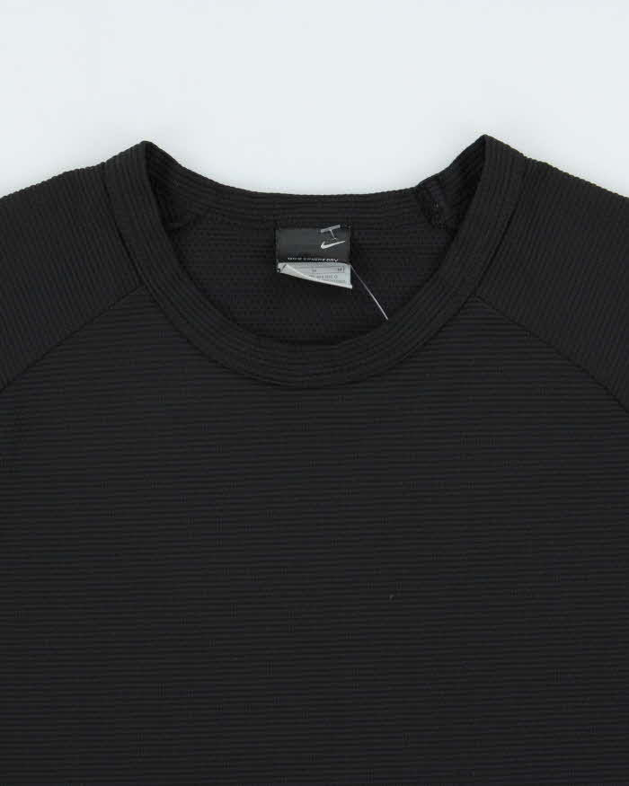 Vintage Y2K 00s Nike Sphere Dry Long Sleeve Crewneck Waffle T-Shirt - M