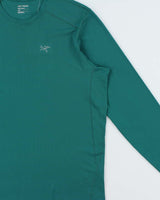 Arc'teryx Teal 'Velox' Long Sleeve Crewneck Hiking T-Shirt - L