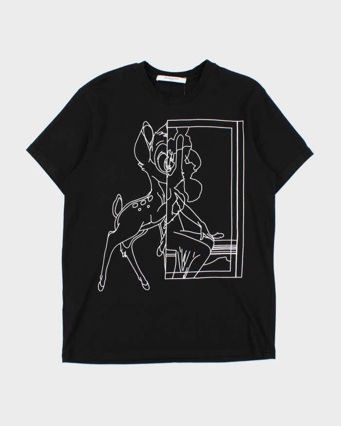 SS2017 Givenchy 'Stencil Bambi Riccardo Tisci' Relaxed Fit Crewneck T-Shirt - XS