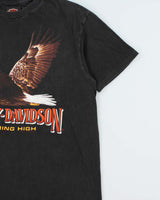 Vintage 1989 Harley Davidson Milwaukee Engine Plant Tour Single Stitch Hanes Beefy Crewneck T-Shirt - L