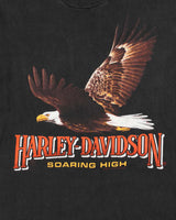 Vintage 1989 Harley Davidson Milwaukee Engine Plant Tour Single Stitch Hanes Beefy Crewneck T-Shirt - L