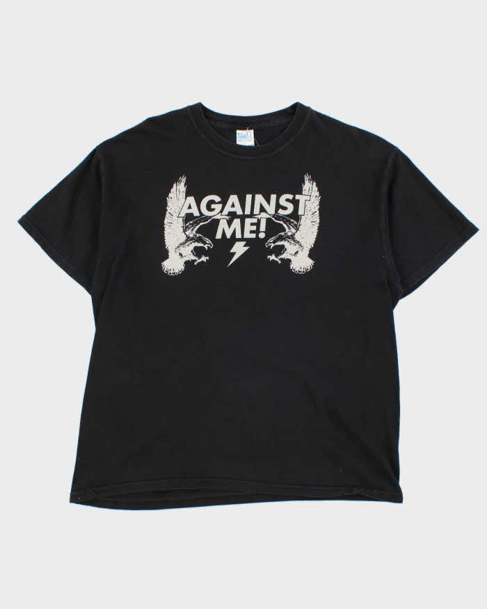 Vintage 2008 Against Me Punk Rock Band Tour Heavyweight Crewneck T-Shirt - L