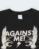 Vintage 2008 Against Me Punk Rock Band Tour Heavyweight Crewneck T-Shirt - L
