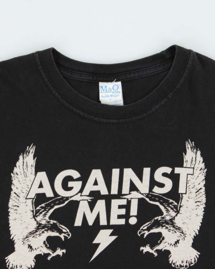 Vintage 2008 Against Me Punk Rock Band Tour Heavyweight Crewneck T-Shirt - L