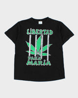 Vintage 1990s Freedom 4 Marijuana Heavyweight Crewneck T-Shirt - L