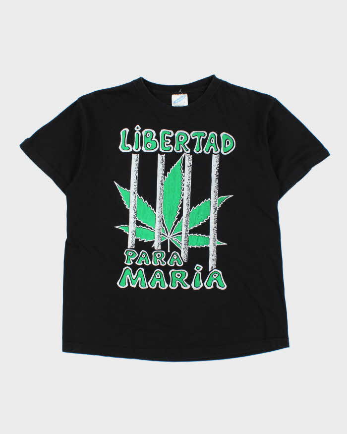 Vintage 1990s Freedom 4 Marijuana Heavyweight Crewneck T-Shirt - L