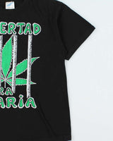 Vintage 1990s Freedom 4 Marijuana Heavyweight Crewneck T-Shirt - L