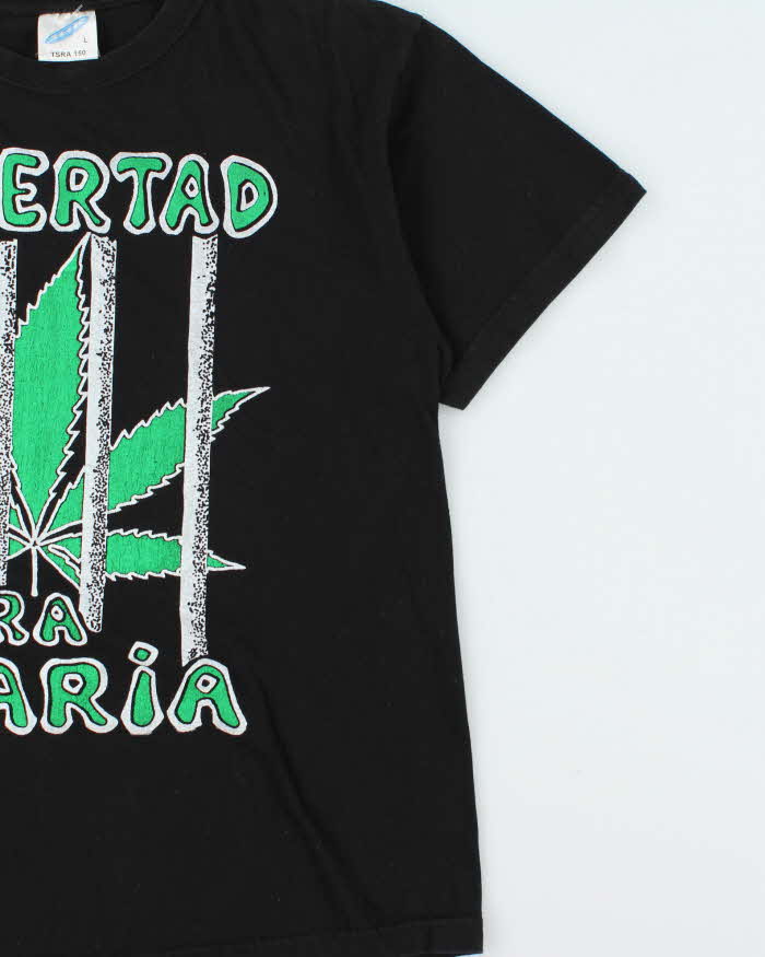Vintage 1990s Freedom 4 Marijuana Heavyweight Crewneck T-Shirt - L