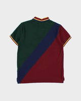 Vintage Polo Ralph Lauren Striped Big Pony Crest Custom Slim Fit Short Sleeve Polo Shirt - S