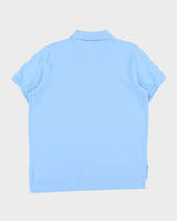 Vintage Polo Ralph Lauren Sky Blue Custom Fit Short Sleeve Polo Shirt - L