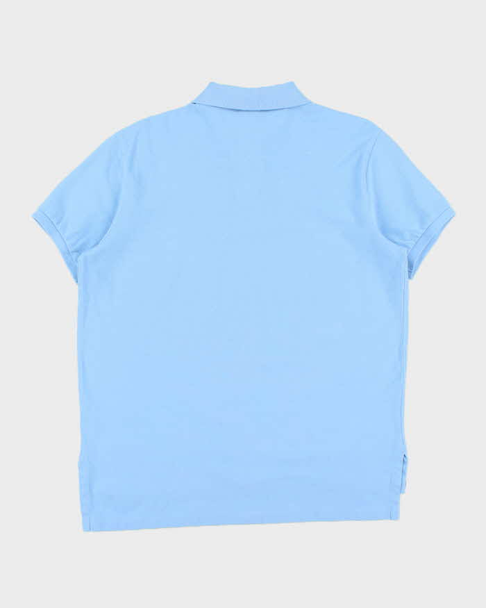 Vintage Polo Ralph Lauren Sky Blue Custom Fit Short Sleeve Polo Shirt - L