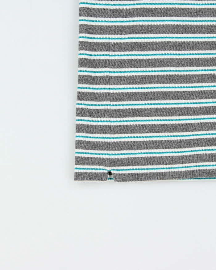 Vintage Y2K 00s Lacoste Striped Classic Croc Short Sleeve Polo Shirt - L