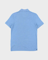 Vintage Lacoste Marl Blue Classic Croc Slim Fit Short Sleeve Polo Shirt - M