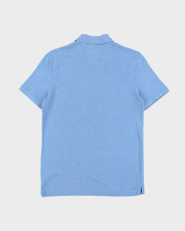 Vintage Lacoste Marl Blue Classic Croc Slim Fit Short Sleeve Polo Shirt - M