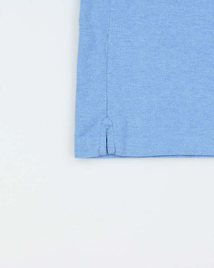Vintage Lacoste Marl Blue Classic Croc Slim Fit Short Sleeve Polo Shirt - M
