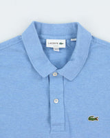 Vintage Lacoste Marl Blue Classic Croc Slim Fit Short Sleeve Polo Shirt - M