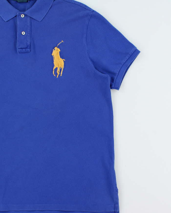 Vintage Y2K 00s Polo Ralph Lauren Big Pony #3 Custom Fit Short Sleeve Polo Shirt - XL