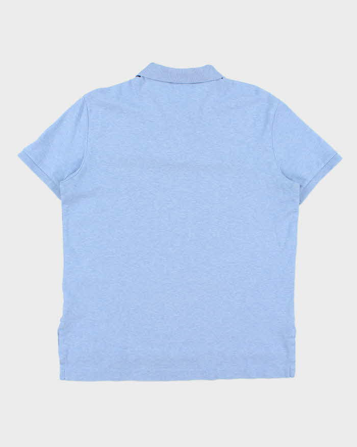 Vintage Polo Ralph Lauren Marl Sky Blue Classic Short Sleeve Polo Shirt - L